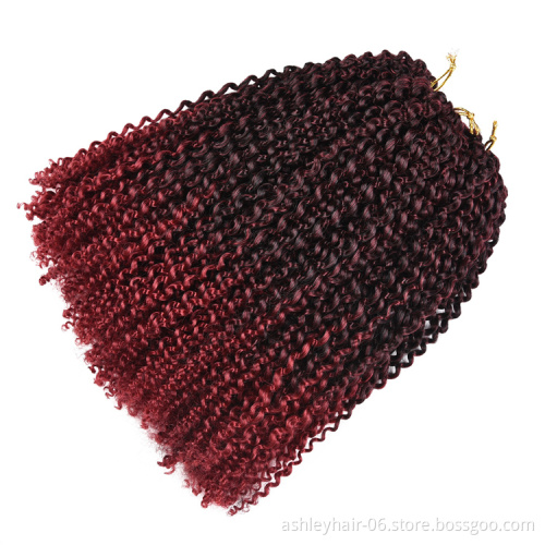 cheap water wave crochet hair mali bob kinky curly crochet hair extensions mali bob twists 8inch